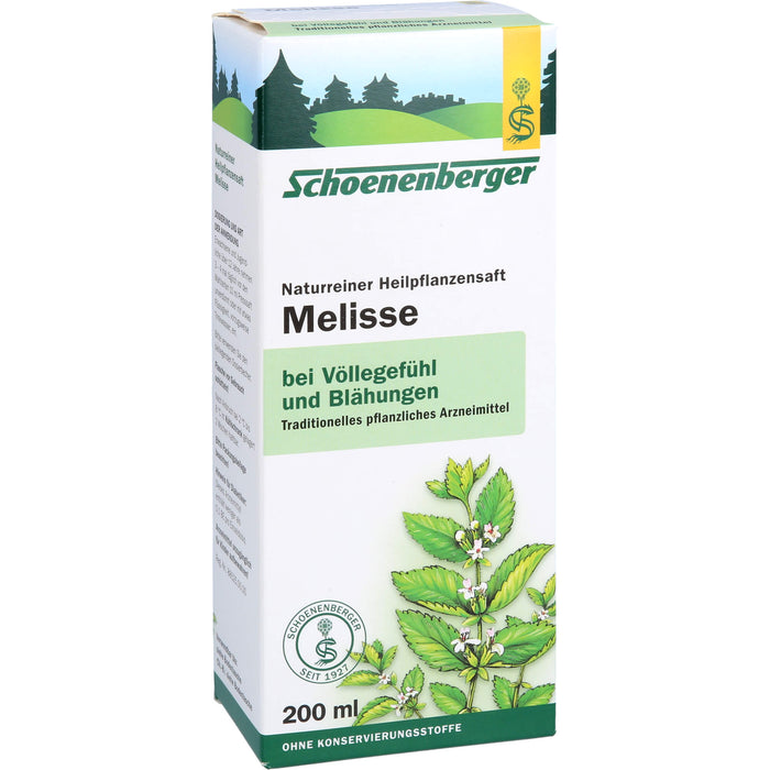 Schoenenberger Naturreiner Heilpflanzensaft Melisse, 200 ml Lösung