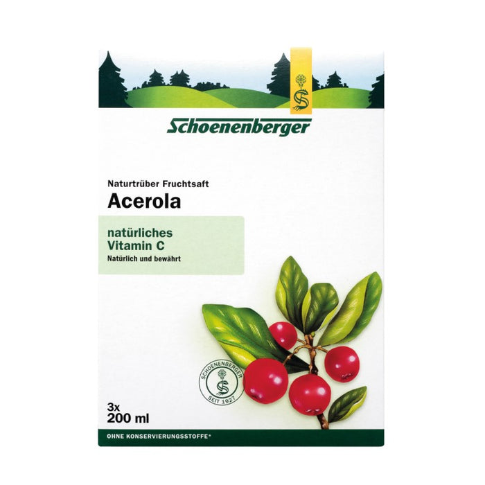 Schoenenberger naturtrüber Fruchtsaft Acerola, 600 ml Lösung