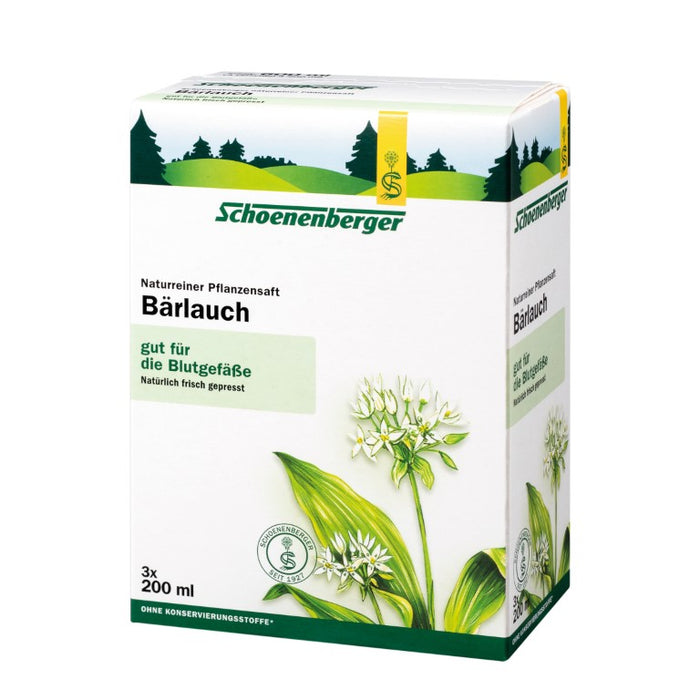 Schoenenberger Naturreiner Pflanzensaft Bärlauch, 600 ml Lösung