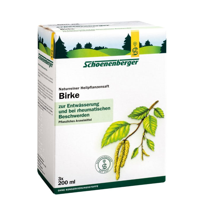 Schoenenberger Birke naturreiner Heilpflanzensaft, 600 ml Lösung