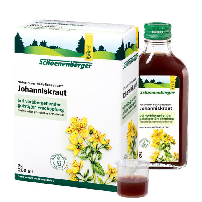 Schoenenberger Johanniskraut naturreiner Heilpflanzensaft, 600 ml Lösung
