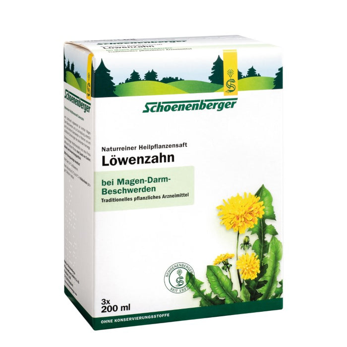 Schoenenberger Löwenzahn naturreiner Heilpflanzensaft, 600 ml Lösung