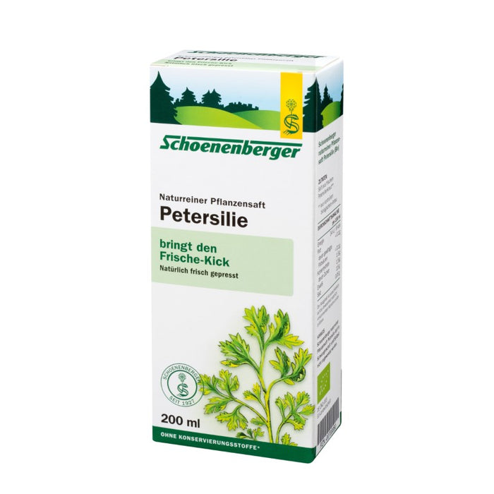 Schoenenberger Naturreiner Pflanzensaft Petersilie, 200 ml Lösung