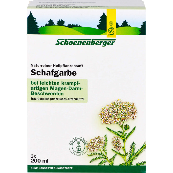 Schoenenberger Schafgarbe naturreiner Heilpflanzensaft, 600 ml Lösung