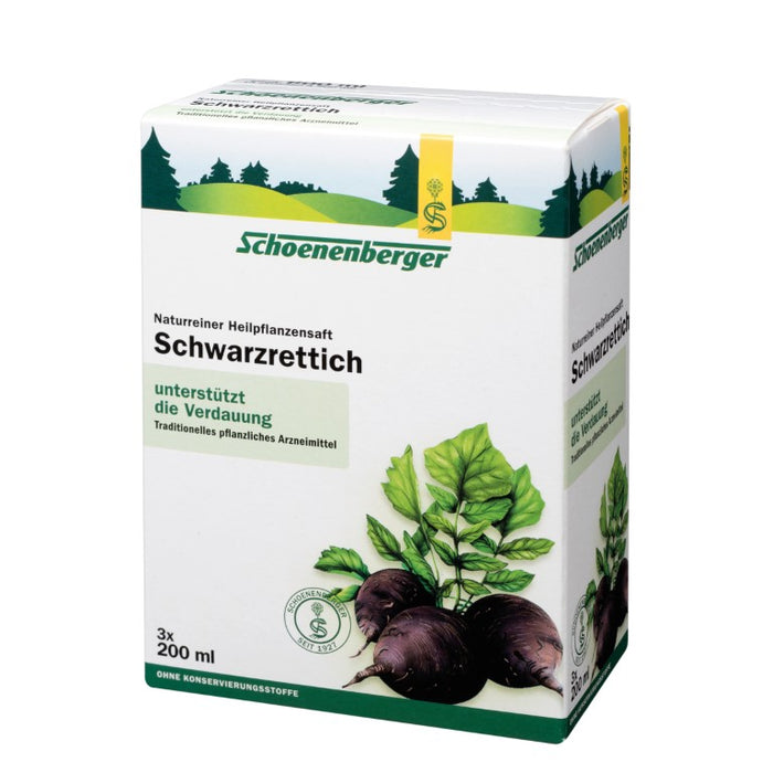 Schoenenberger Schwarzrettich naturreiner Heilpflanzensaft, 600 ml Lösung