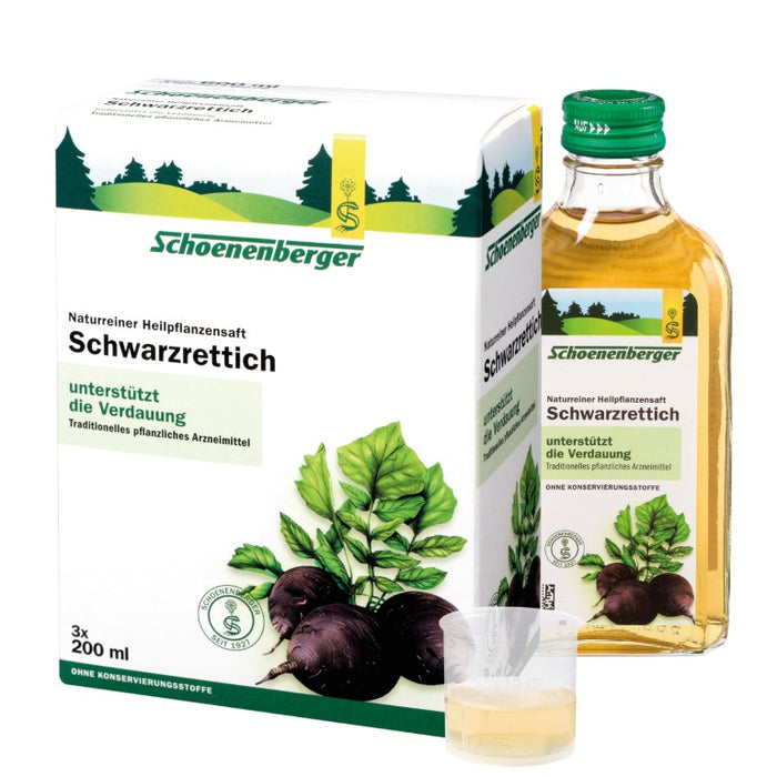 Schoenenberger Schwarzrettich naturreiner Heilpflanzensaft, 600 ml Lösung