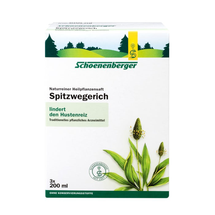 Schoenenberger Spitzwegerich naturreiner Heilpflanzensaft, 600 ml Lösung