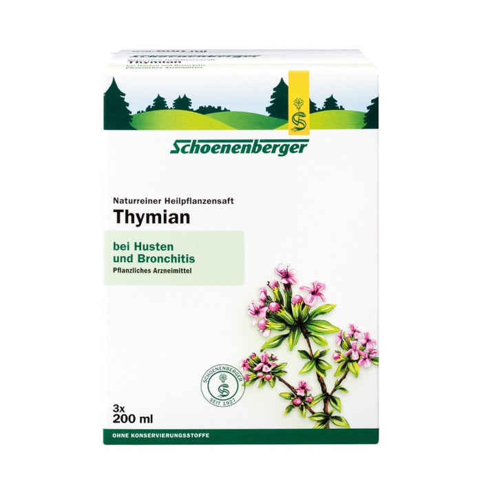 Schoenenberger naturreiner Heilpflanzensaft Thymian, 600 ml Lösung