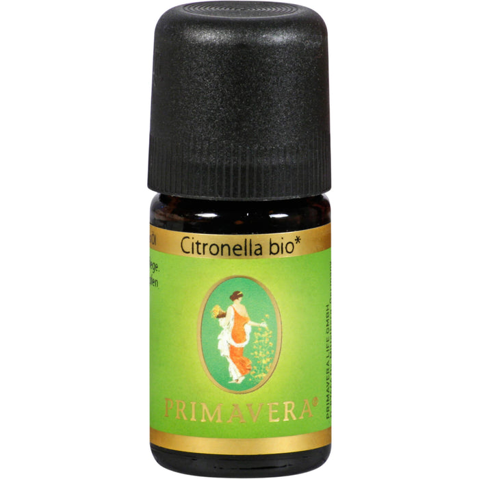 PRIMAVERA Citronella BIO 100% naturreines Ätherisches Öl, 5 ml ätherisches Öl