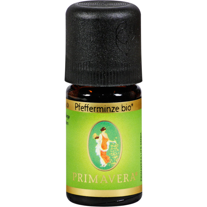 PRIMAVERA Pfefferminze bio 100% naturreines Ätherisches Öl, 5 ml ätherisches Öl