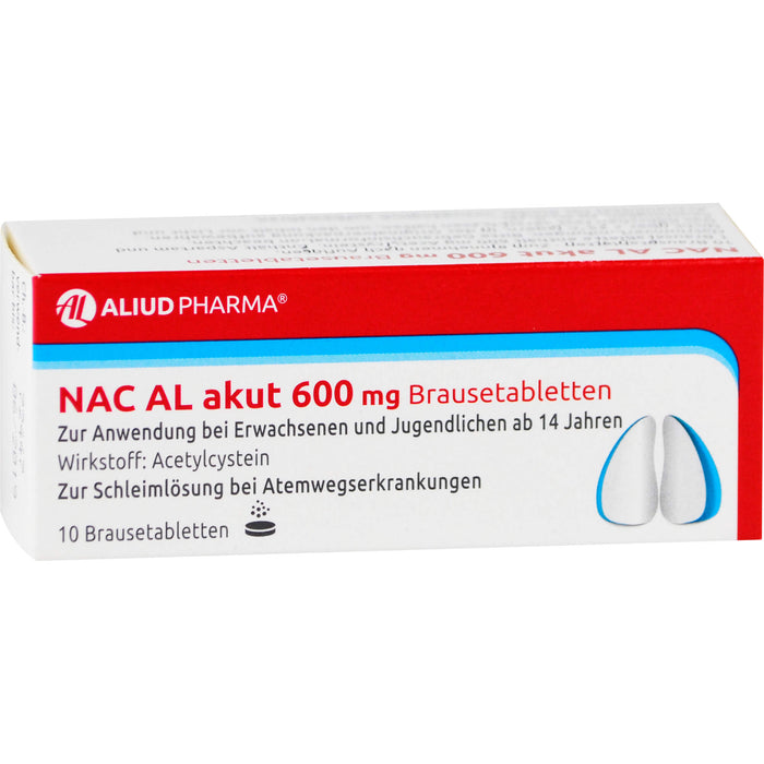 NAC AL akut 600 mg Brausetabletten, 10 St. Tabletten
