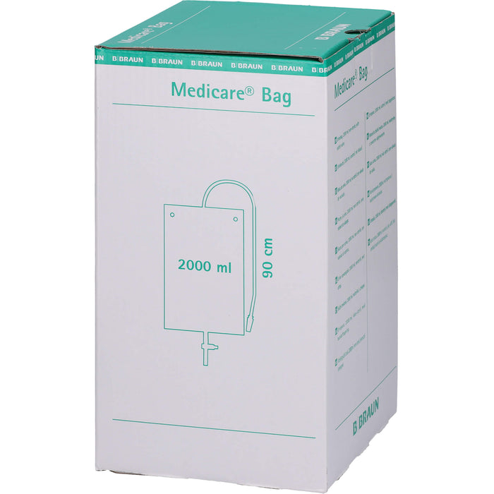 Medicare Bag 2000ml unst.m.90cm Schlauch u. Ablauf, 10 St BEU