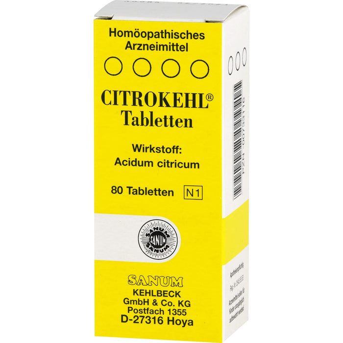 CITROKEHL Tabletten, 80 St. Tabletten