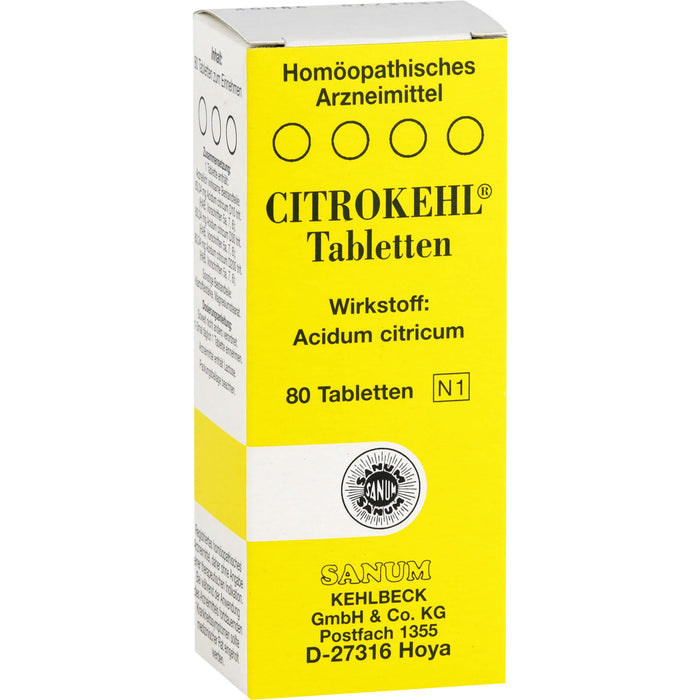 CITROKEHL Tabletten, 80 St. Tabletten