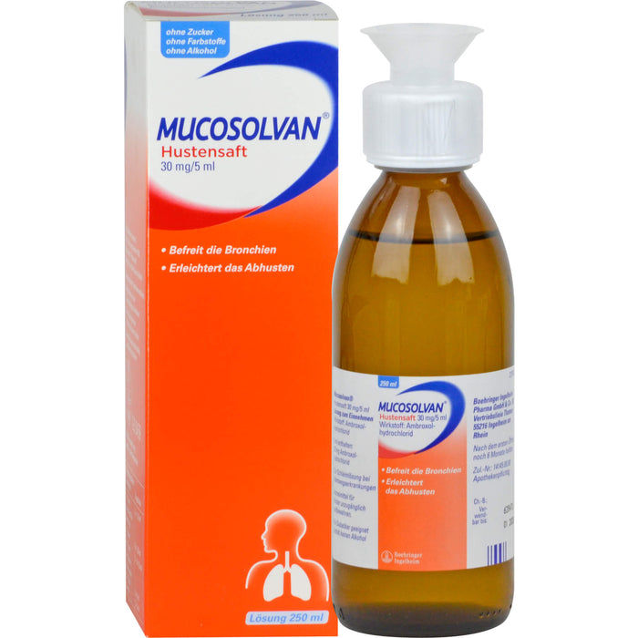 Mucosolvan Hustensaft, 250 ml Lösung