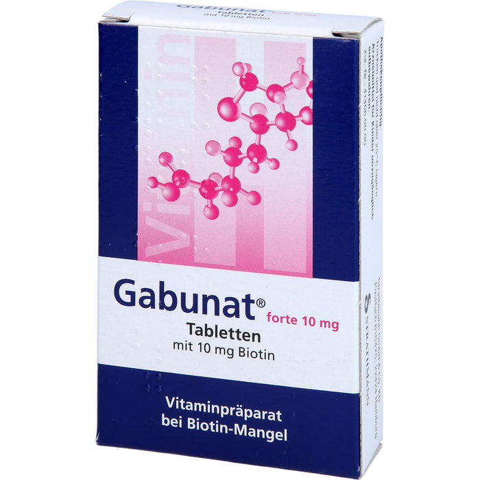 Gabunat forte 10 mg, Tabletten mit Biotin, 30 St TAB