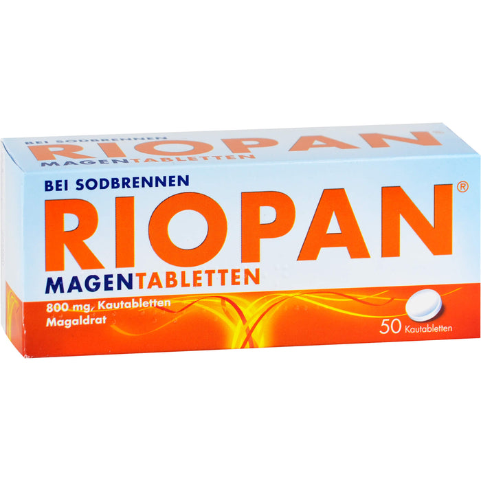RIOPAN Magentabletten bei Sodbrennen Kautabletten, 50 St. Tabletten