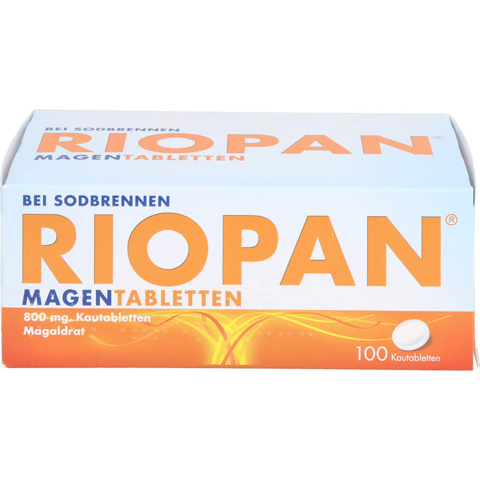 RIOPAN Magen-Kautabletten bei Sodbrennen, 100 St. Tabletten
