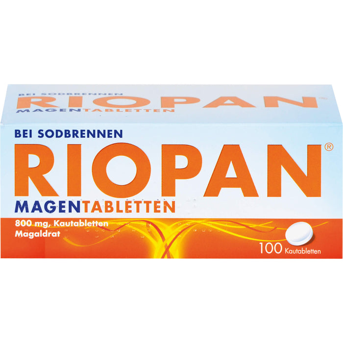 RIOPAN Magen-Kautabletten bei Sodbrennen, 100 St. Tabletten