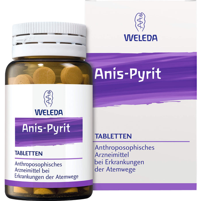 WELEDA Anis pyrit Tabletten bei Erkrankungen der Atemwege, 80 St. Tabletten