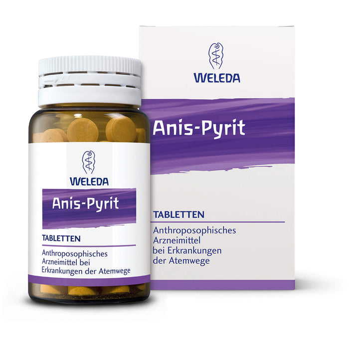 WELEDA Anis pyrit Tabletten bei Erkrankungen der Atemwege, 80 St. Tabletten