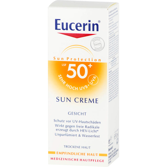 Eucerin Sensitive Protect Face Sun Creme LSF 50+, 50 ml Creme