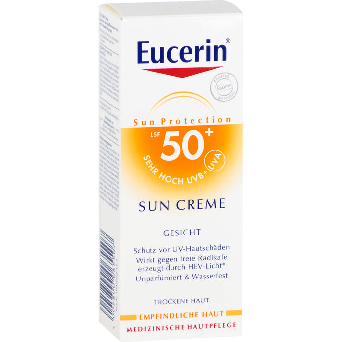 Eucerin Sensitive Protect Face Sun Creme LSF 50+, 50 ml Creme