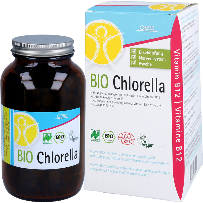 Chlorella 500mg Bio Naturland, 550 St TAB