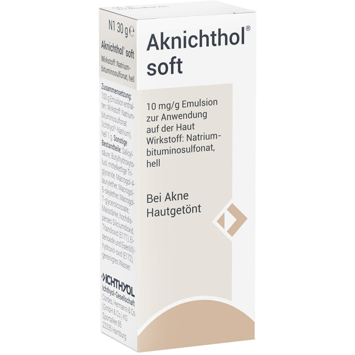 AKNICHTHOL soft Emulsion bei Akne, 30 g Lösung