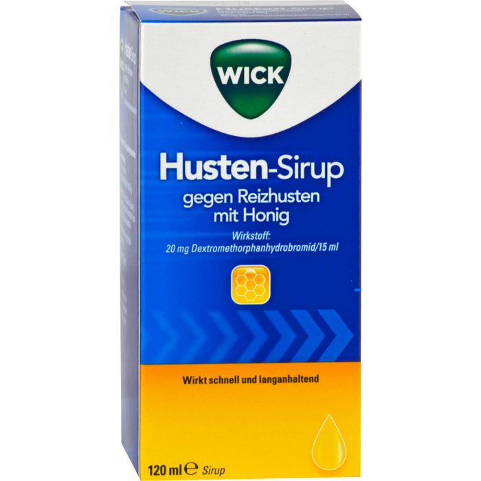 WICK Husten-Sirup gegen Reizhusten mit Honig, 120 ml Lösung
