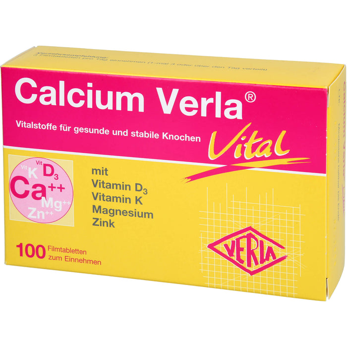 Calcium Verla vital Filmtabletten, 100 St. Tabletten