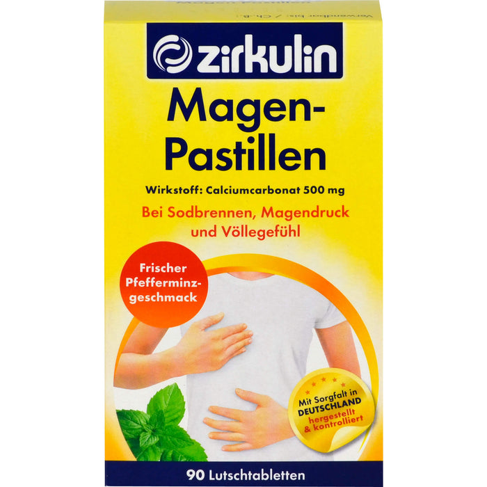 Zirkulin Magenpastillen bei Sobrennen, Magendruck und Völlegefühl, 90 St. Tabletten