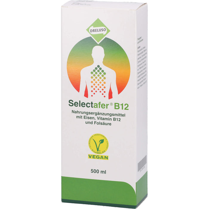 Selectafer B12 Liquidum mit Eisen, Vitamin B12 und Folsäure, 500 ml Lösung