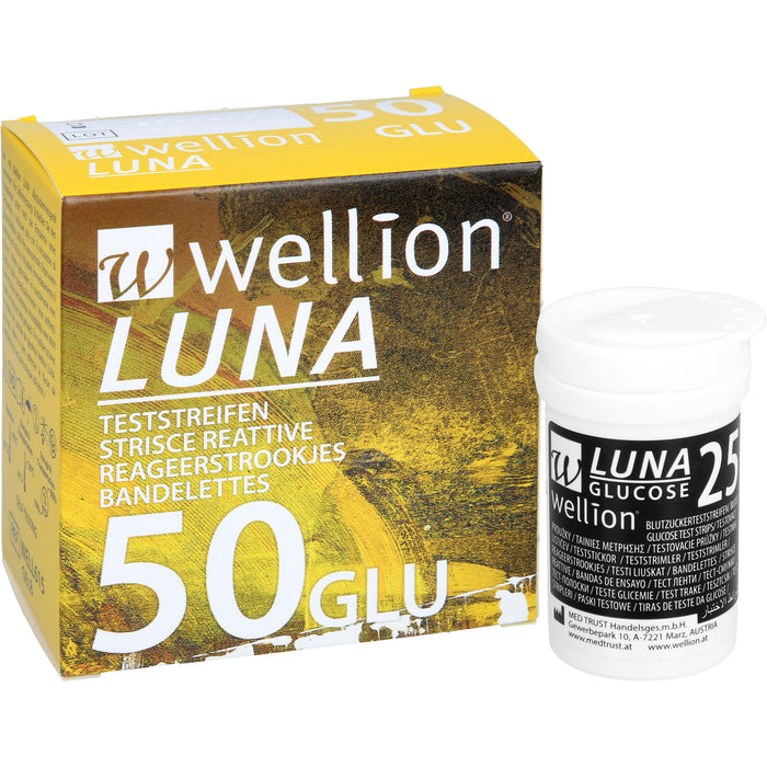 Wellion Luna Blutzuckerteststreifen, 50 St. Teststreifen