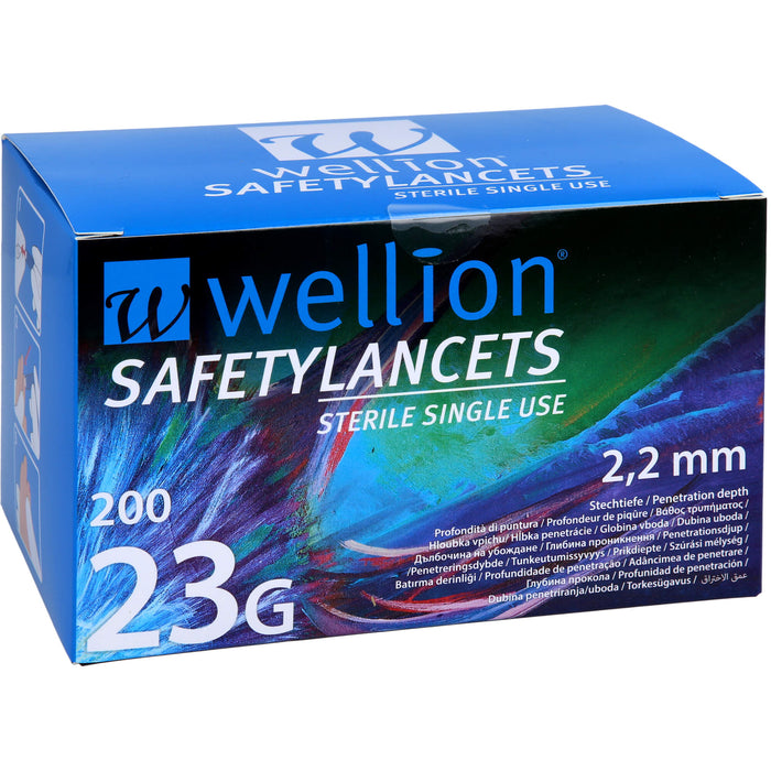 Wellion Safetylancets 23G Sicherheitseinmallanz, 200 St LAN