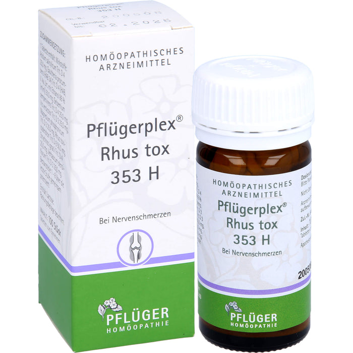Pflügerplex Rhus tox 353 H Tabletten bei Nervenschmerzen, 100 St. Tabletten