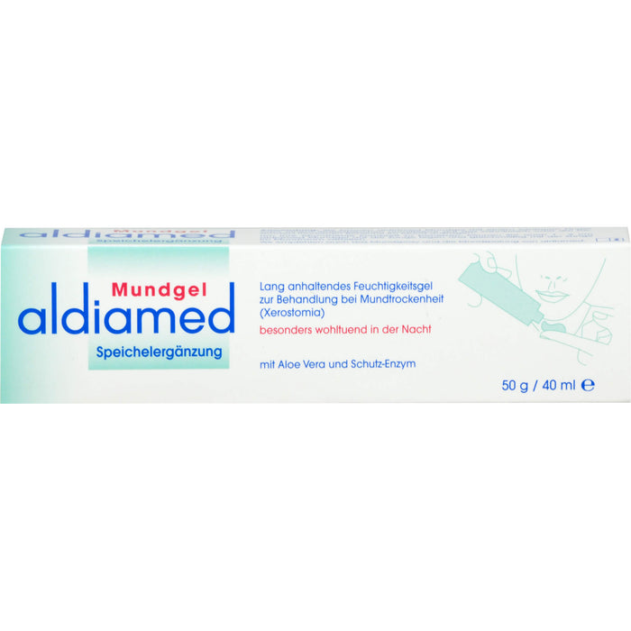 Aldiamed Mundgel zur Pflege des trockenen Mundes, 50 g Gel
