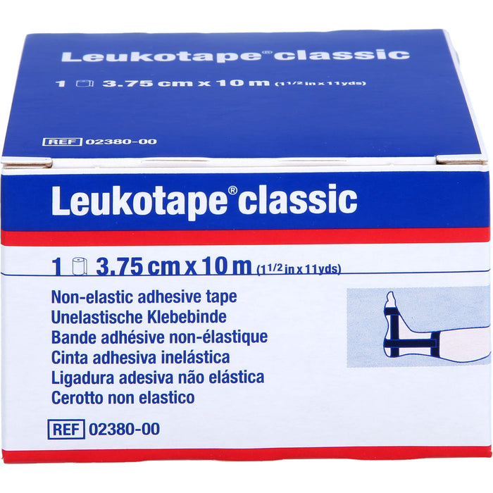 Leukotape classic 3,75 cm x 10 m schwarz Klebebinde, 1 St. Packung