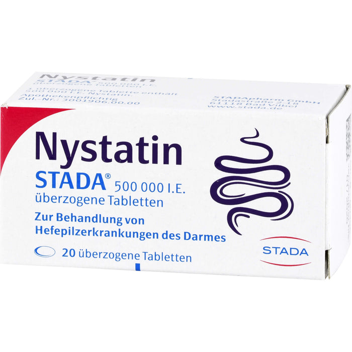Nystatin STADA Tabletten bei Hefepilzerkrankungen des Darmes, 20 St. Tabletten