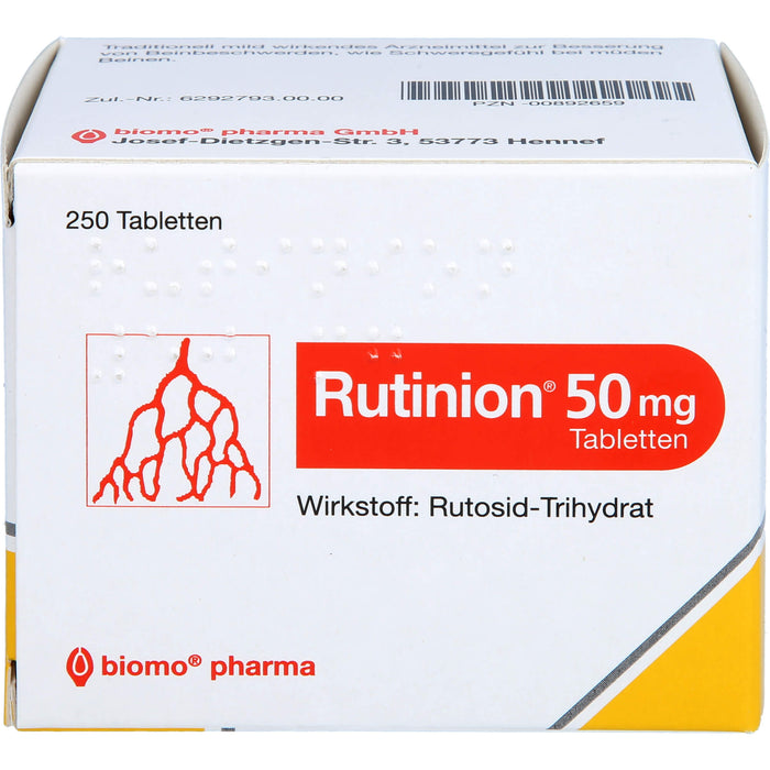 Rutinion 50 mg, Tabletten, 250 St TAB