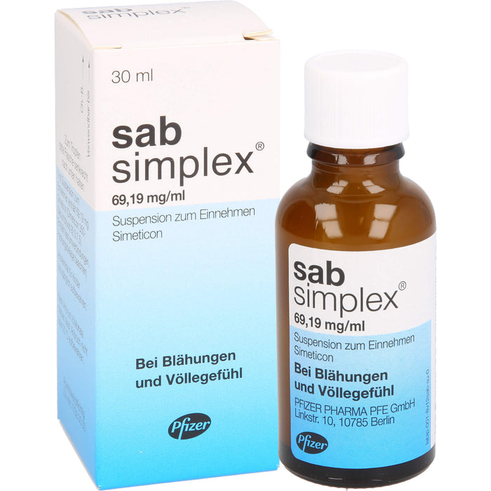 sab simplex Suspension bei Blähungen und Völlegefühl, 30 ml Lösung