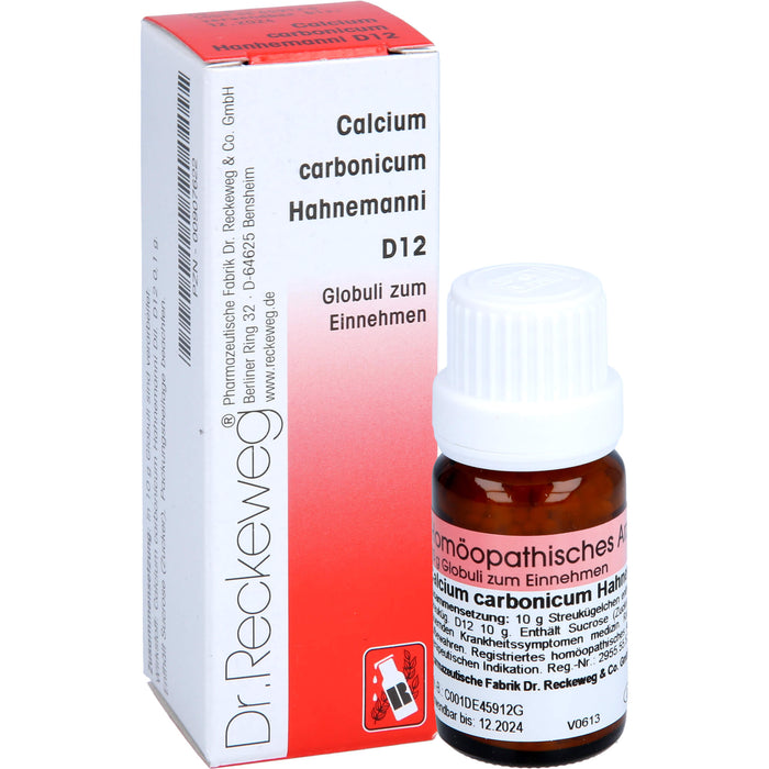 DR. RECKEWEG & CO Calcium carbonicum Hahnemanni D 12 Globuli, 10 g Globuli