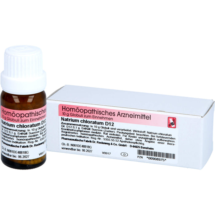 DR. RECKEWEG & CO Natrium chloratum D 12 Globuli, 10 g Globuli