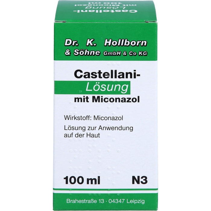 Castellani-Lösung mit Miconazol bei Pilzerkrankungen der Haut, 100 ml Lösung