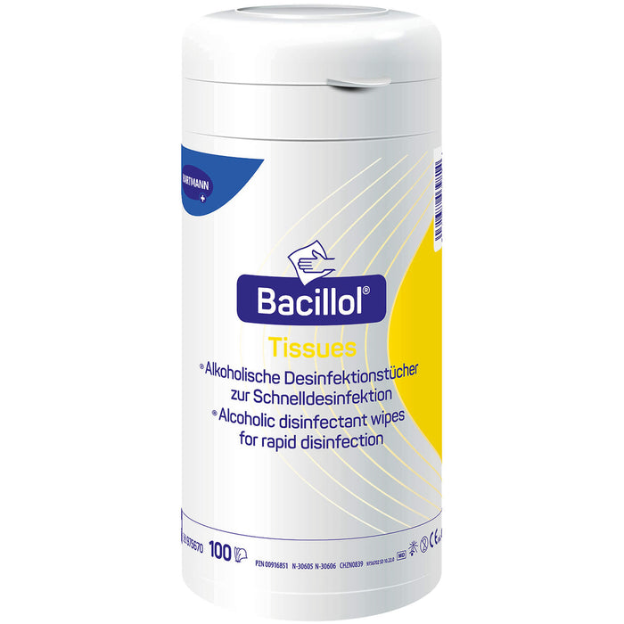 Bacillol Tissues alkoholische Desinfektionstücher, 100 St. Tücher