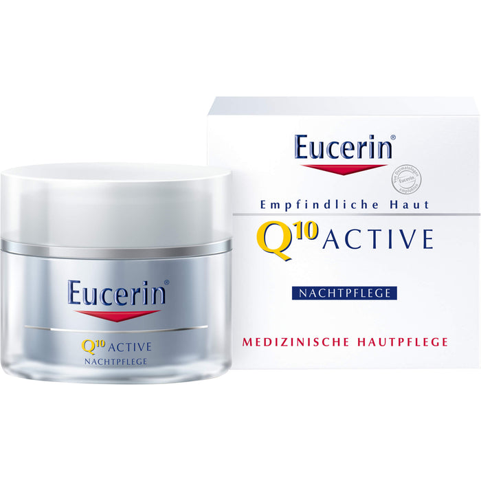 Eucerin Q10 Active Anti-Falten Nachtpflege Creme, 50 ml Creme