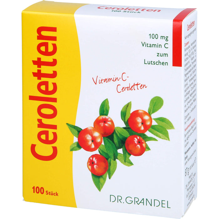 DR. GRANDEL Ceroletten Lutschtabletten, 100 St. Tabletten