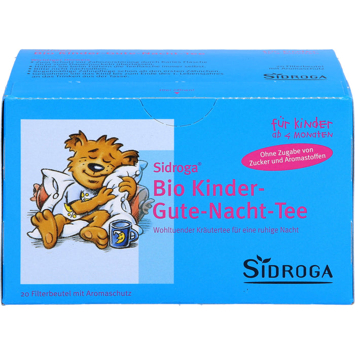 Sidroga Bio Kinder Gute-Nacht-Tee, 20 St. Filterbeutel