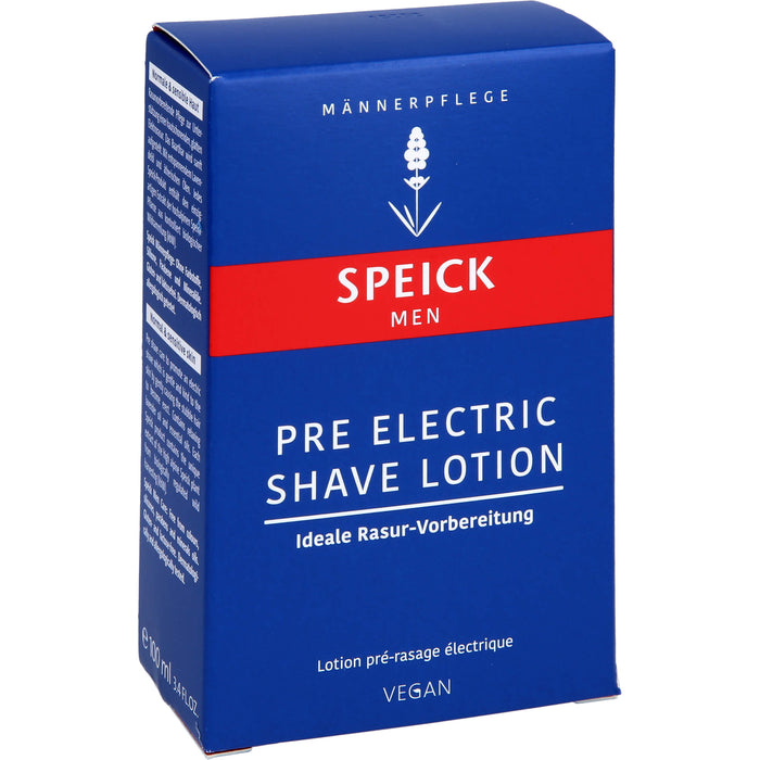 SPEICK Men Pre Electric Shave Lotion vor der Rasur, 100 ml Lotion