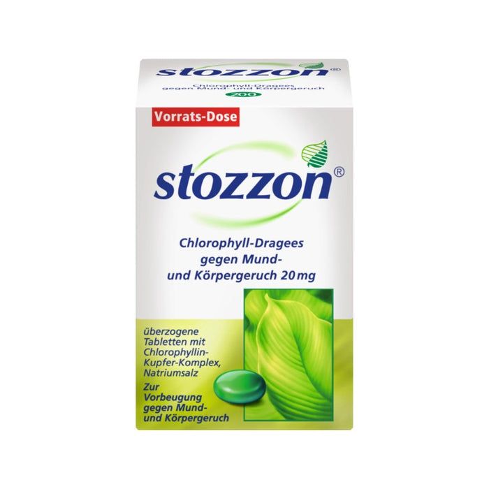 stozzon Chlorophyll-Dragees gegen Mund- und Körpergeruch, 200 St. Tabletten